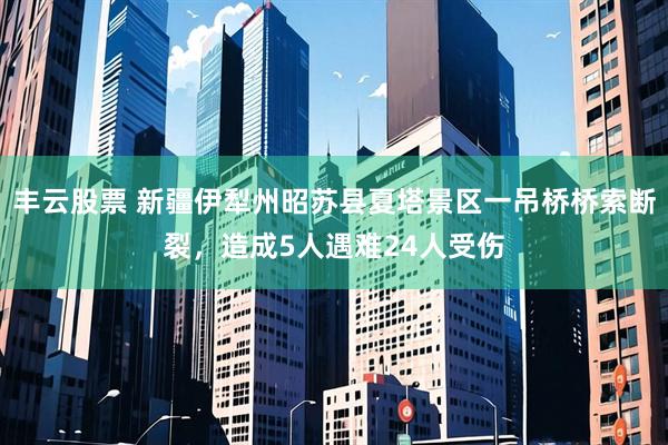 丰云股票 新疆伊犁州昭苏县夏塔景区一吊桥桥索断裂，造成5人遇难24人受伤